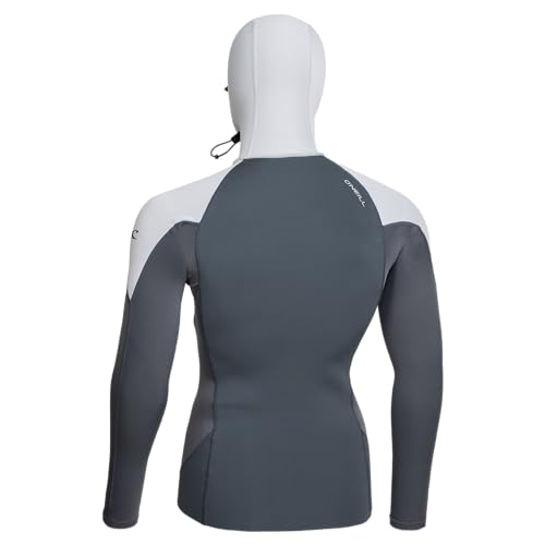 Camiseta Neopreno O'Neill Thinskins Neo-Skins con Capucha, Grafito/Gris Frío, Talla Pequeña miniatura 2