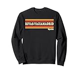 Un look retro limpio y atemporal que resalta la España Rivas-Vaciamadrid con un estilo gráfico de la vieja escuela. Ideal para coleccionistas de diseños retro de ciudades, viajeros del mundo y fanáticos de las obras de arte vintage minimalistas.