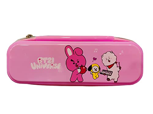 Image of Neel Silicone Pencil Pouch For School Stationery Case Geometry Box Kids Bt-21 Bts Return Gift Girls Large 1 Pcs Random (Multicolor)