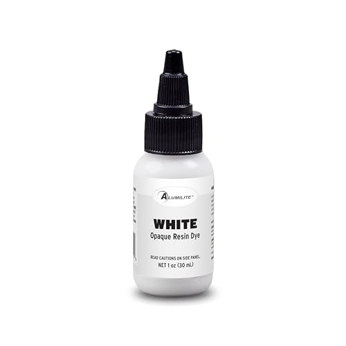 Alumilite Liquid Color Dye (White, 1 oz) Highly Concentrated Tint for Casting Resin, Polyester, and Urethane - Ideal for Clear, Translucent, or Opaque DIY Arts and Crafts, Beginners & Professionals
