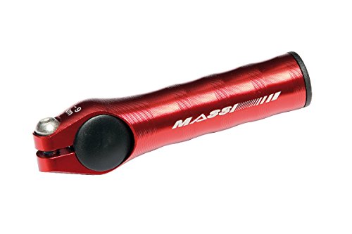 Massi MBE 202 Bar Ends Rouge Embouts de Guidon Vélo Ergonomiques VTT