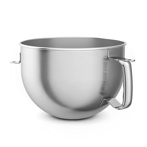 6 Quart Stainless Steel Mixer Bowl Replacement for KitchenAid Bowl Lift