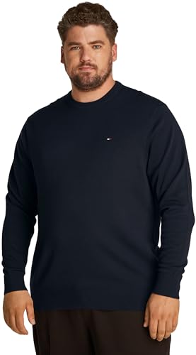 Tommy Hilfiger BT-Essential Cotton Crew Neck-B MW0MW39106 Pull-Over, Blue (Desert Sky), 3XL Homme Tommy Hilfiger BT-Essential Cotton Crew Neck-B MW0MW39106 Pull-Over, Blue (Desert Sky), 3XL Homme