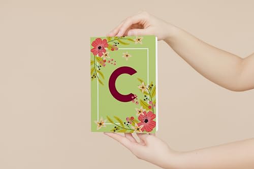 Image of AccuPrints Initial C Premium Soft Bound Notebook Diary |Size 21 x 14.5 cm| for Girls and Women (A5,192 Ruled Pages, 80 GSM) Personal Diary