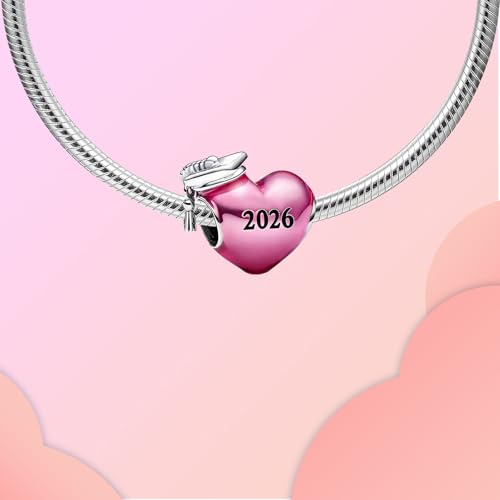 Image of LUXILLA Love You Best Friend Grandma Wife Heart Charm 925 Sterling Silver Charms Fit for Bracelets Necklace Jewelry Gift for Women