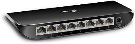 TP-Link TL-SG1008D Switch 8 Porte Gigabit, 10/100/1000Mbps, Plug & Play, Nessuna Configurazione Richiesta, Struttura in Plastica, Nero