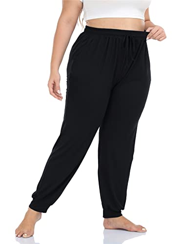 Kotii Women's Plus Size Joggers Plus Size Sweatpants Soft Lounge Pants Pajama Pants Workout Yoga Pants Casual3