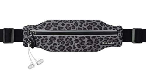 Image of U.LANARO Slim Running Belt Fanny Pack Running Phone Holder Waist Band Pouch | Fits ALL Phones | Non Chafing | Adjustable | Light | Expandable Pocket | Runners Gear Accessories | Men Women | Money Belt