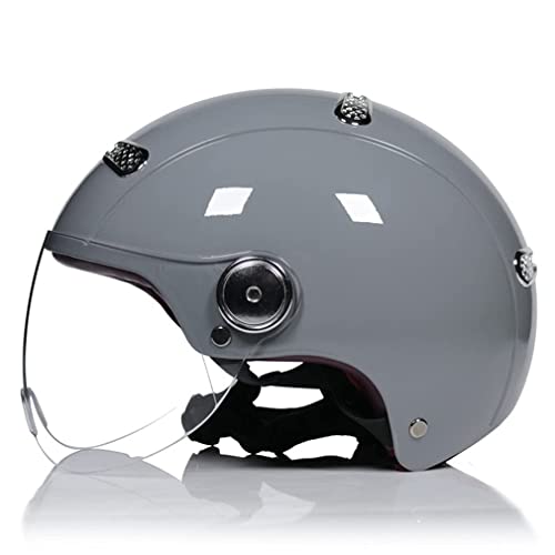 Réglable Casque de Vélo Unisexe,Spécialisés Casque de VTT de Protection avec Visière Amovible,Ultraléger Montagne et Route Casques Vélo pour VTC et VTT Hommes et Femmes E,L=(59-60CM)