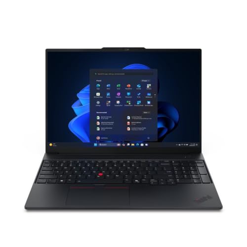 Image of Lenovo ThinkPad E16 AMD G3, AMD Ryzen 7 250, 16 WUXGA, W11 P, 16.0GB, 512GB SSD, AMD Radeon 780M,Wired Ethernet, FPR, 5MP RGB, Backlit, Black with Number Pad-English (US)