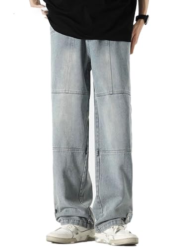 Men's Vintage Jeans Spring American Straight Casual Long Pants4