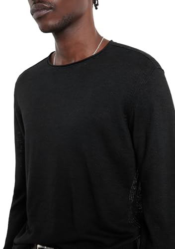 John Varvatos Men's Lex Long Sleeve Crew Neck Sweater2