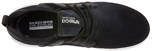 Skechers GO RUN VAST - VALOR Tênis de Treinamento, Masculino, Preto/Branco, 41