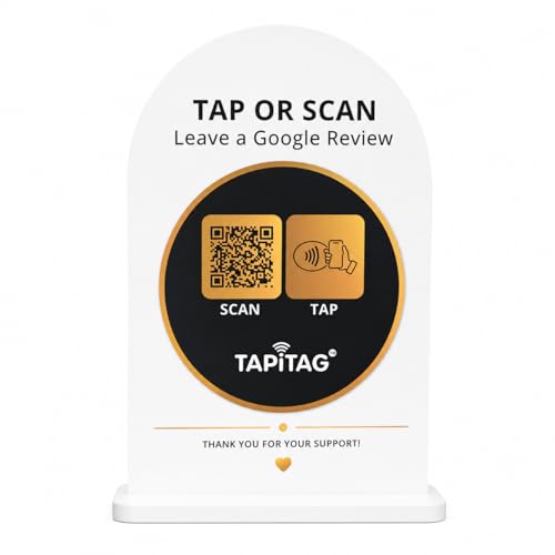 Borne Google Review NFC TAPiTAG pour récolter des avis