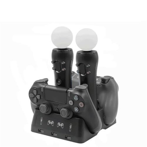 Cargador rápido con mango adecuado para PS4 PSVR VR Move Soporte