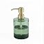 Green Bottle With Brushed Gold Pump