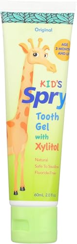 Spry Natural Kids Xylitol Tooth Gel Original 2 Fl Oz (Pack of 1)