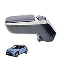 RATI ARMSTER 2 Armlehne kompatibel für TOYOTA AYGO X HYBRID 2026- [grau,vegan Leder] nachrüstbare Mittelarmlehne mit Staufach