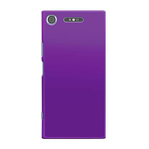 Xperia XZ1 ケース 耐衝撃 薄型 ハードケース エクスペリアXZ1 PCハードケース SOV36 SO-01K 701SO パープル