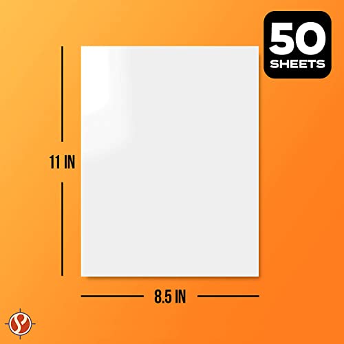 8.5” X 11” Double-Sided Gloss White Card Stock Paper, Great For Photos, Marketing Materials, Posters, Business Covers, Etc. | 10Pt (236Gsm) | 50 Sheets | Printable Both Sides, For Laser Printer Only #TOP5