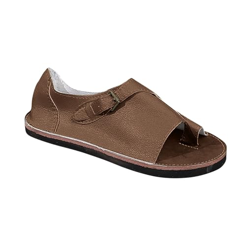 Ladies Flat ls Sale Clearance Casual Soft Big Toe Corrector Corrective Shoes Deformity Semi-Slip Casual Slip-on Open Toe Summer Shoes Orthopedic Slippers with Arch Support Soft Plus Size 3-7