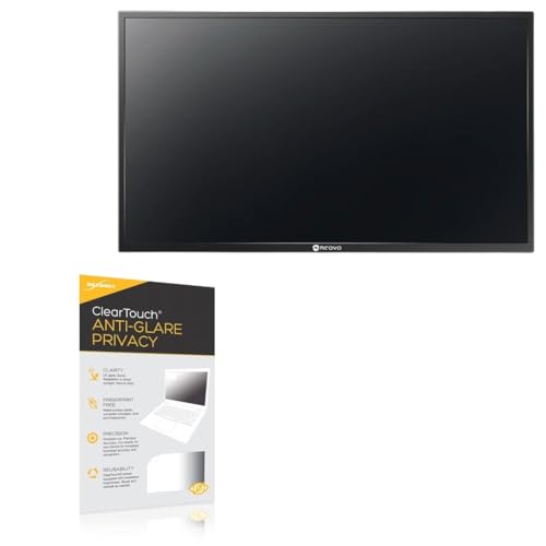 BoxWave Screen Protector Compatible With AG Neovo PM-32 (32 in) - ClearTouch Anti-Glare Privacy (2-Pack), Privacy Screen Protector Flexible Film Anti-Glare