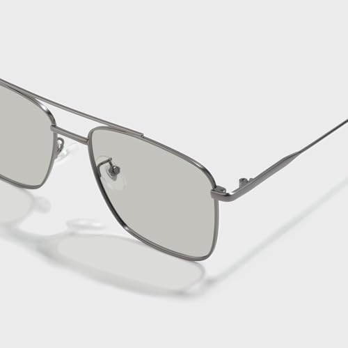 Image of SAM AND MARSHALL VEIN Sunglass I 400% UV Protection I Metal Sunglass I Square Sunglass I Double Bar I Unisex