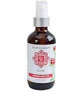 Four Elements 4E Love Body Oil, a Spicy and Warming blend for your Lovely Time - Certified Organi...