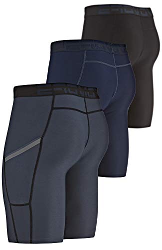 DEVOPS 3 or 5 Pack Compression Shorts Men Spandex Sport Shorts Athletic Workout Running Performance Baselayer Underwear2