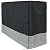 Sunnydaze Outdoor Firewood Log Rack Cover - Gray and Black - 600D Polyester with PVC Backing - 6-Foot