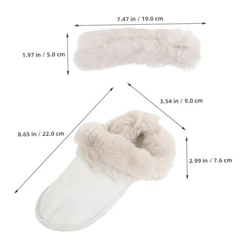 Forros de zapato desmontables de felpa para zuecos miniatura 4