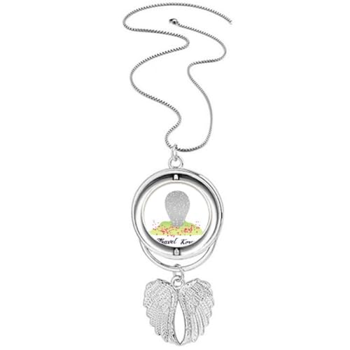 Collier avec pendentif en forme d'ailes d'ange en Corée ras du cou tendance