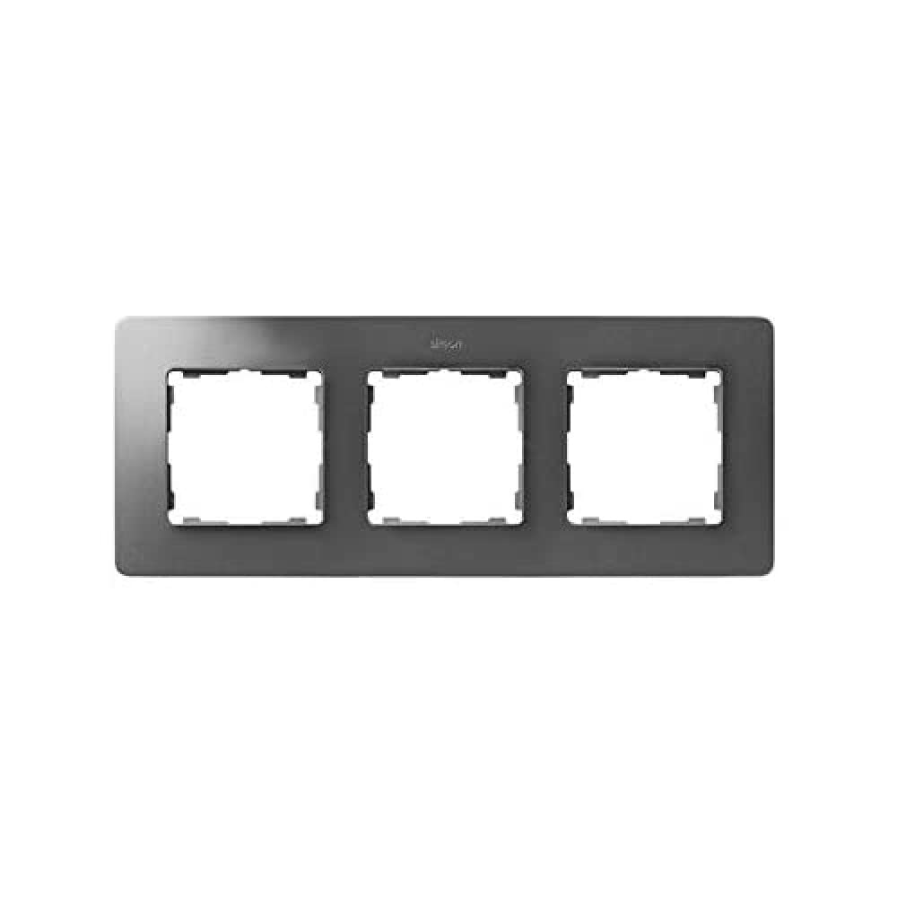 Marco 3 éléments en aluminium avec base noire pour finitions murales élégantes