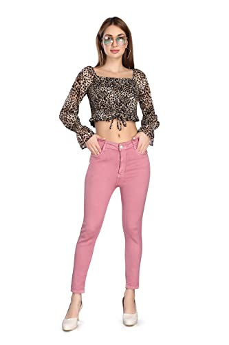 Channel-F Women’s High Waist Jeans, Ankle Length, Strechable Denim Jeans for Women & Girls Channel-F Women’s High Waist Jeans, Ankle Length, Strechable Denim Jeans for Women & Girls