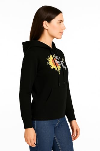 Image of Raves Womens Stylish Printed Hoodie | Trendy Cotton Fleece Hooded Sweatshirt for Women & Girls | Full Sleeve Winter Wear Pullover