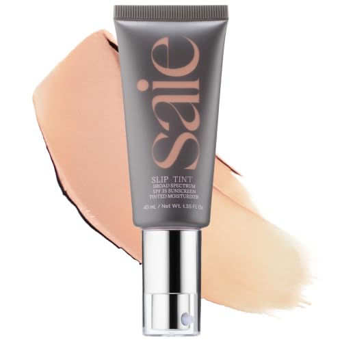 Saie Slip Tint Tinted Sunscreen for Face, SPF 35, One (1.35 oz)