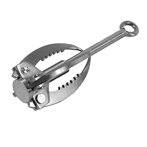 Grappling Hook, Stainless Steel Folding Grappling Hook Rock Climbing Claw Survival Tool Equipment for Outdoor Climbing Hiking,Sports