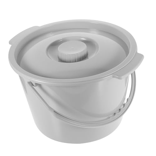 FRCOLOR Portable Commode Chair Bedside Chamber Pot Lid Large Urinal Pot for Elderly