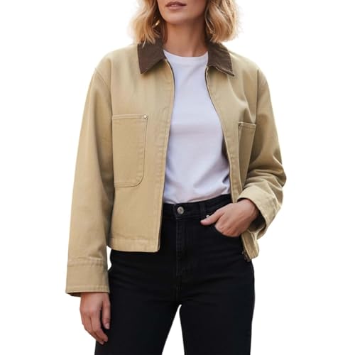 Veste zippée décontractée veste col montant manteau léger homme