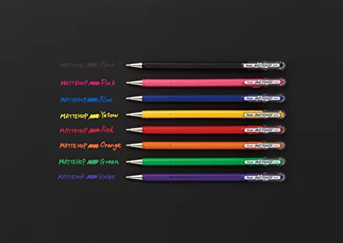 Bolígrafo Pentel Hybrid Mattehop Verde 1.0mm Pack 12 miniatura 3
