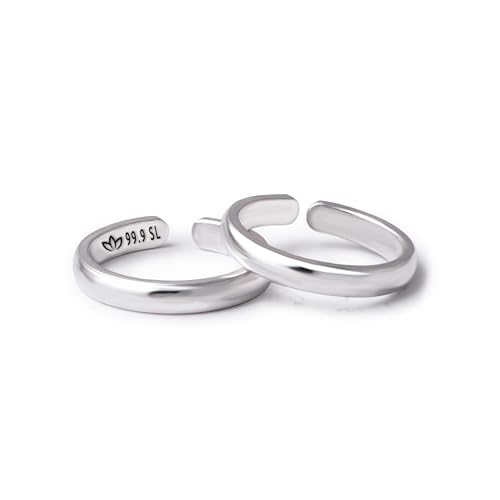 Image of Milan Jewellers 99.9% Pure Silver Toe Rings | Womens | Certified | Stamped (Pure Chandi Bhichiya)