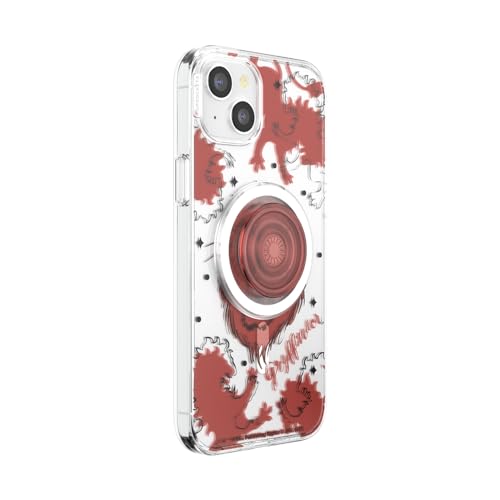 Image of PopSockets iPhone 15 Plus Case with Round Phone Grip Compatible with MagSafe, Phone Case for iPhone 15 Plus, Wireless Charging Compatible, Harry Potter - Gryffindor