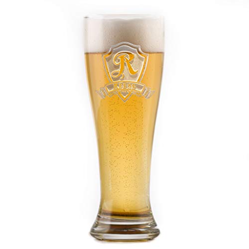 Engraved Pilsner Glass Set - Set Of 2