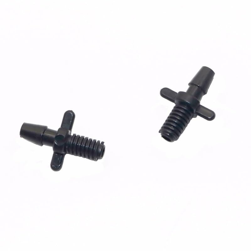 500 Pezzi 1/8" connettore Dritto con Filettatura in PVC Tubo raccordi for irrigazione a Goccia for Giardino Serra 3/5 mm connettore Tubo Barbuto