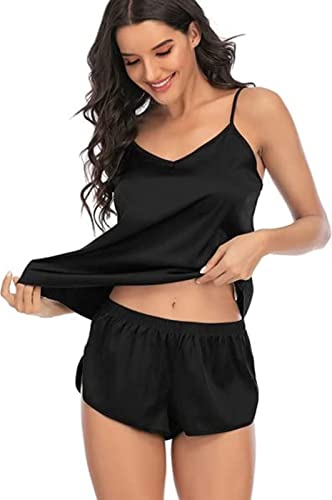 Image of Women's Satin Soft Top and Shorts Set Nightsuit for Womens