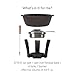 BOSKA Fondue Pot Set Party Pro - Cast Iron Fondue Set - Durable Fondue Pot inc. Burner and 4 Forks - for All Type of Stoves - Cheese Fondue Melts smoothly Every time