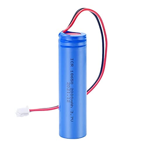 Lot de 4 batteries rechargeables Liion 3,7 V 2000 mAh avec fil et