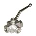 Anchor AE3 Series 3 Way Ball Valve, #8 SAE