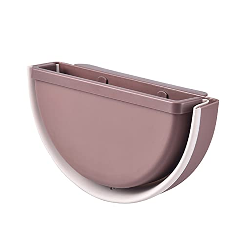 QKPFCVG Kitchen Compost Bin,Folding Waste Bin Wall Mounted Hanging Trash Kitchen Cabinet Door Garbage Can