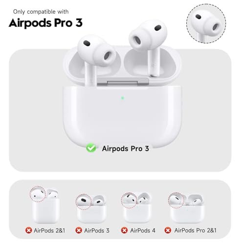 Image of MINSCOSE for with AirPods Pro 3rd Generation Case (2025) with Cleaner Kit,Cute Flower Floral Aesthetic Design with Flowers Keychain for Girls Women for Airpods Pro 3-White